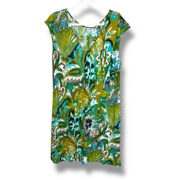Jams World Mosiac Fern Mini Dress Size Large - Picture 1 of 5